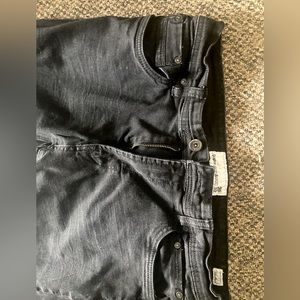 Men’s paper denim cloth black jeans full stretch 36